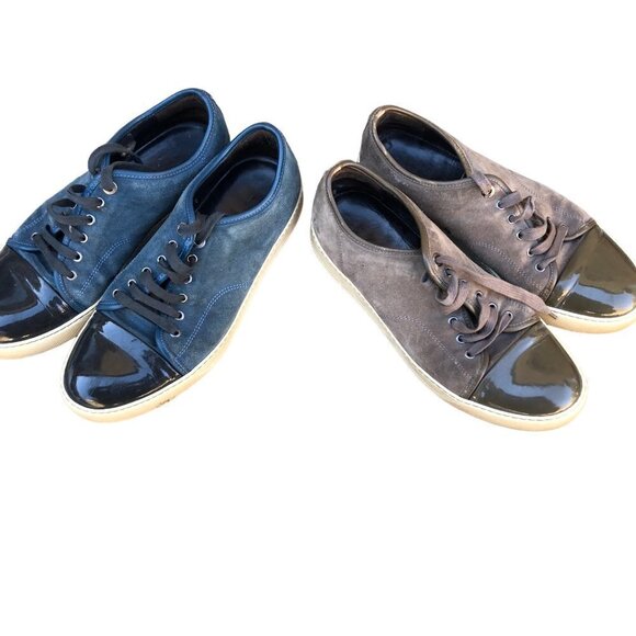BUNDLE of 2 Lanvin Shoes - Brown and Blue Size 8 - Picture 3 of 6
